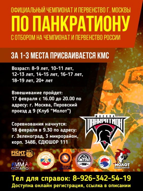 Результаты чемпионата Москвы по панкратиону