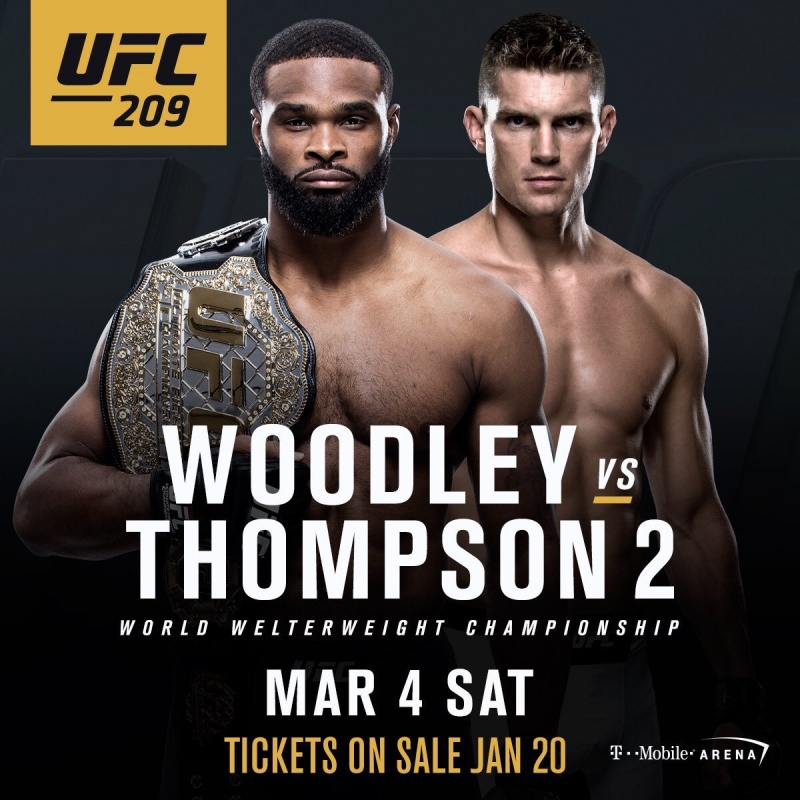  UFC 209: Вудли - Томпсон 2
