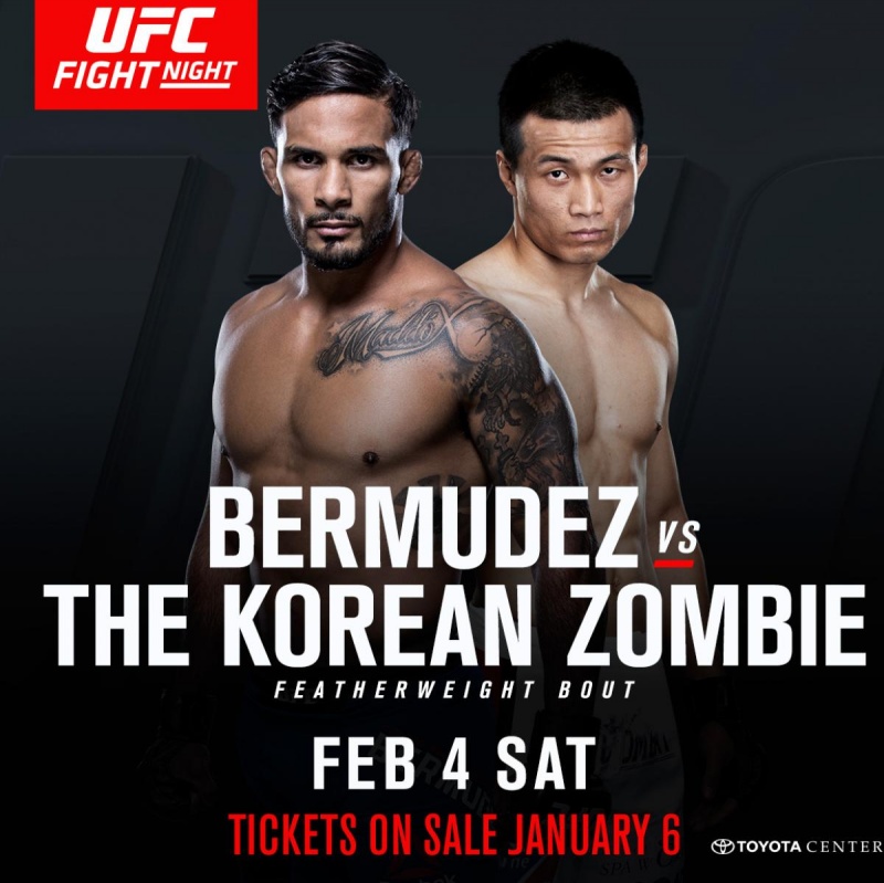  UFC Fight Night: Бермудез - Корейский Зомби