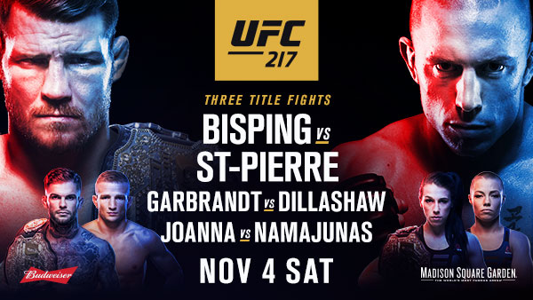 UFC 217 BISPING VS. ST. PIERRE