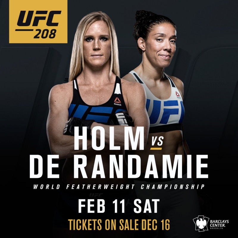 UFC 208: Холм - Де Рандамье