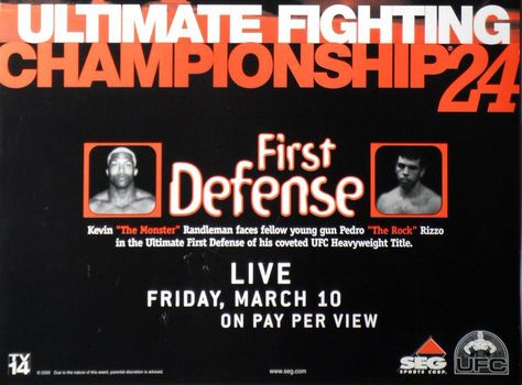 UFC 24 FIRST DEFENSE
