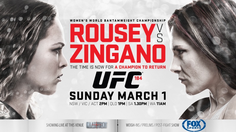 UFC 184 - Rousey vs. Zingano