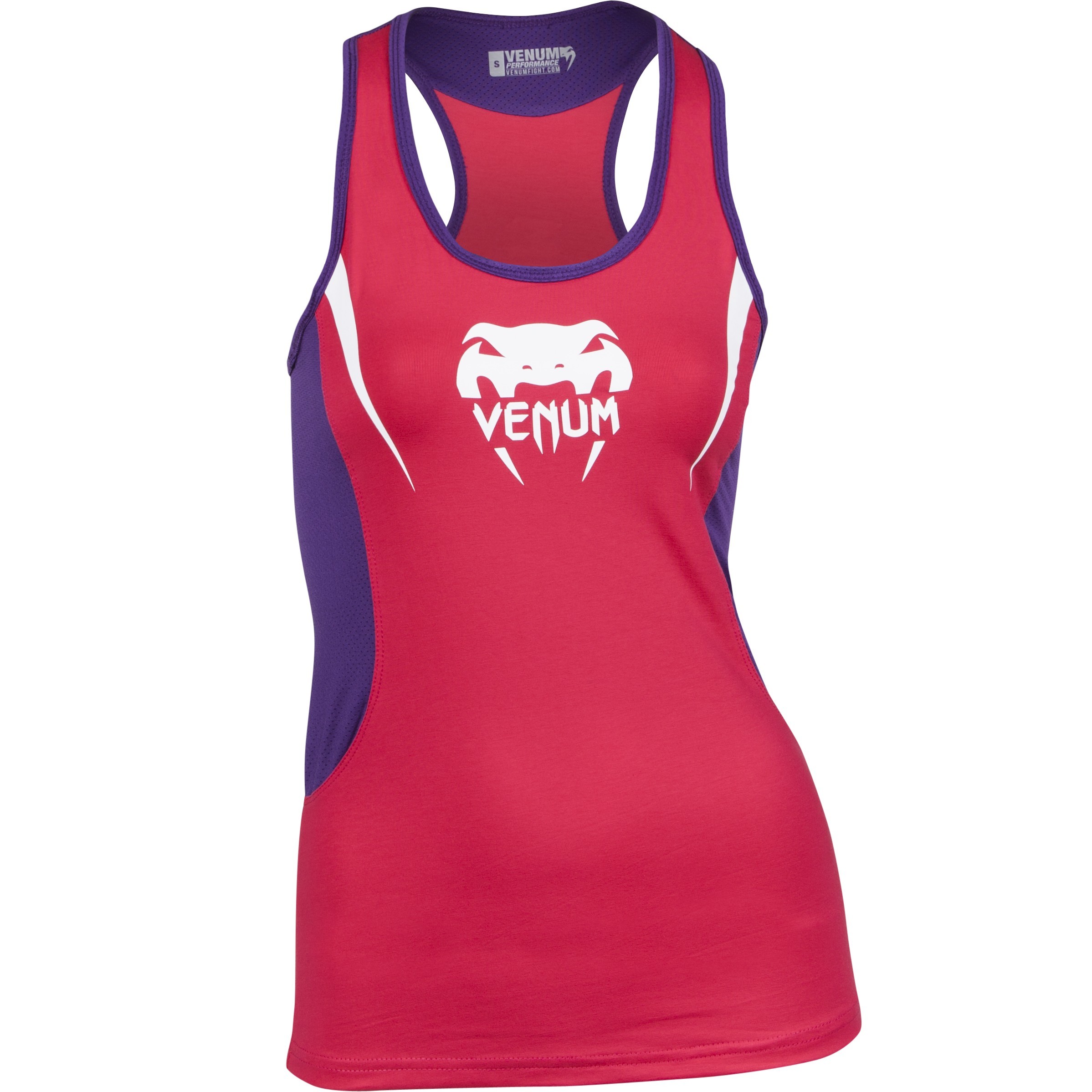 Спортивный женский топ venum body fit tank top - pink/purple
