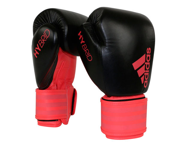 Перчатки боксерские Hybrid 200 Dynamic Fit черно-красные, 10 унций Adidas