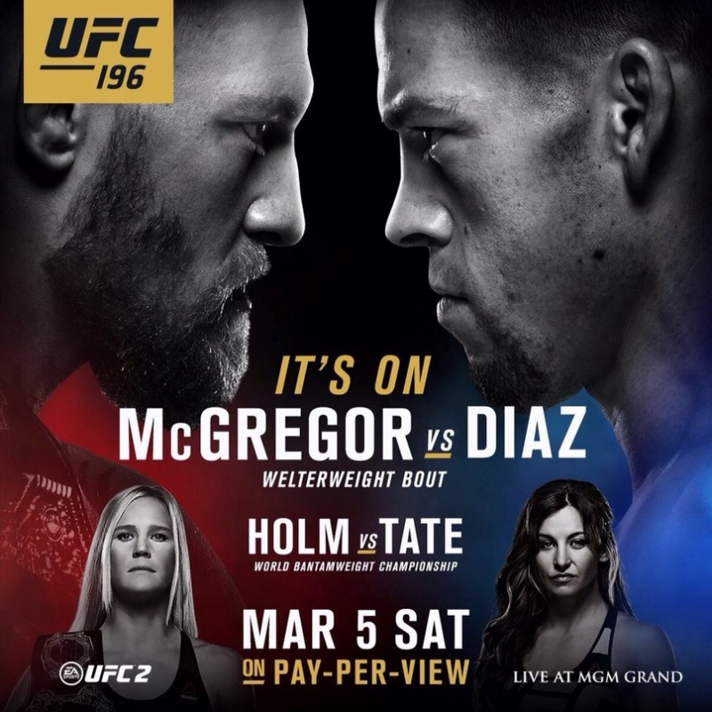  UFC 196: Диаз - МакГрегор