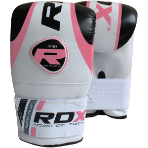 Женские снарядные перчатки RDX Bag Mitts Pink/White RDX