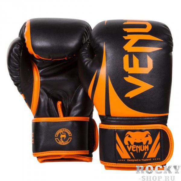 Перчатки боксерские Venum "Challenger 2.0" Neo Orange/Black, 10 oz Venum