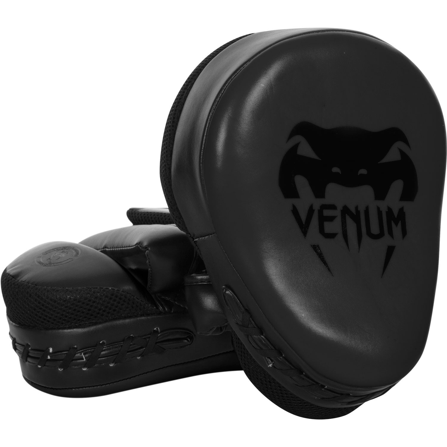 Лапы venum punch mitts cellular 2.0 matte black (пара)
